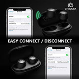 Wireless Earbuds CHISANA C1L – Bluetooth Headphones Extreme Subwoofer Bass True Wireless Earbuds w/Dual Microphones | Bluetooth 5.0, IPX7 Waterproof