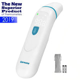 Caroune Ear and Forehead Thermometer, Medical Digital Infrared Temporal Thermometer for Fever, Instant Accurate Reading for Kids and Adults, Blue