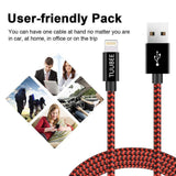 iPhone Charger Cable TUUBEE MFi Certified iPhone Lightning Cable 5Pack 3FT/6FT/10FT Long Nylon Braided USB iPhone Data Cable Wire