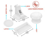Eco-Baby Child Safety Magnetic Cabinet and Drawer Locks for Proofing Kitchen 12 Pack Child Latches