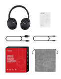 Mpow H7 Bluetooth Headphones Over Ear, 18 Hrs Comfortable Wireless Headphones w/Bag, Rechargeable HiFi Stereo Headset, CVC6.0 Headphones (Black)
