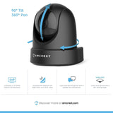 Amcrest 4MP UltraHD Indoor WiFi Camera, Security IP Camera with Pan/Tilt,Dual-Band 5ghz/2.4ghz, 4-Megapixel @~20FPS,Wide 120° FOV, IP4M-1051B (Black)