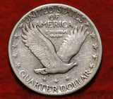 1929 U.S. Standing Liberty Silver Quarter Dollar, (1-Coin) Strong Full Date (1/4) Fine to XF