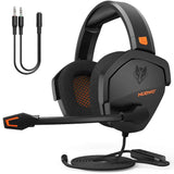 Gaming Headset NUBOW Gaming Headphones for Xbox One PS4 PC Stereo Surround Noise Cancelling Over Ear Gaming Headphones with Mic, Bass Surround