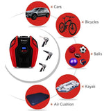 Breezz Tire Inflator, Air Compressor Pump, 12V DC Portable Auto Tire Pump with Digital Display Pressure Gauge up to 150PSI for Car, Bicycle
