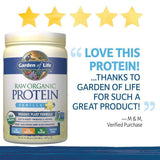 Garden of Life Raw Organic Protein Vanilla Powder, 20 Servings *Packaging May Vary* Certified Vegan, Gluten Free, Organic, Non-GMO