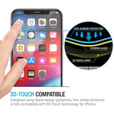 Maxboost Screen Protector for Apple iPhone Xs & iPhone X & iPhone 11 Pro (Clear, 3 Packs) 0.25mm Tempered Glass Screen Protector [3D Touch]