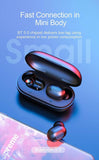 True Wireless Earbuds Bluetooth 5.0 Headset with 18H Playtime and Zero Pressure Wearing, One-Step Pairing with Touch-Control Operation