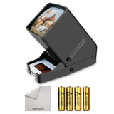 Rybozen 35mm Film and Slide Viewer, 3X Magnification and Desk Top LED Lighted Illuminated Viewing and Battery Operation-for 35mm Slides