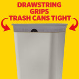 Glad Tall Kitchen Drawstring Trash Bags - OdorShield 13 Gallon White Trash Bag, Febreze Fresh Clean - 110 Count