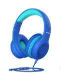 Mpow CH6 [2019 New Version] Kids Headphones Over-Ear/On-Ear, HD Sound Sharing Function Headphones for Children Boys Girls, Volume Limited Blue