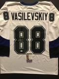 Autographed/Signed Andrei Vasilevskiy Tampa Bay White Hockey Jersey JSA