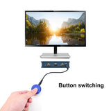 JideTech 2-Port USB HDMI Cable KVM Switch Video, Cables & USB Peripheral Sharing Support 4k×2K@30hz Resolution