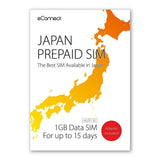 Japan Prepaid SIM (1GB Data for up to 15 days)