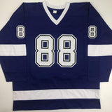 Autographed/Signed Andrei Vasilevskiy Tampa Bay Blue Hockey Jersey