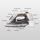kealive Steam Iron, Omnipotent Professional Large Anti-Drip Nonstick Iron