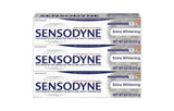 Sensodyne Toothpaste for Sensitivity, Extra Whitening for Sensitive Teeth, 4 Ounce (Pack of 3)