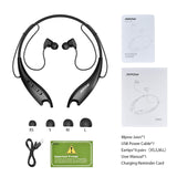 Mpow Jaws Upgraded Gen5 Bluetooth Headphones 18H Playtime, V5.0 Wireless Neckband Headphones, Bluetooth Headset Magnetic Earbuds, Call Vibrate  Black