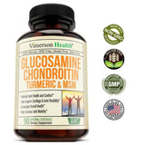 Glucosamine with Chondroitin Turmeric MSM Boswellia. Supports Occasional Joint Pain Relief. Helps Inflammatory Response, Antioxidant Properties