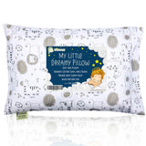 Toddler Pillow with Pillowcase - 13X18 Soft Organic Cotton Baby Pillows for Sleeping - Washable and Hypoallergenic - Toddlers, Kids, (Kea Safari)