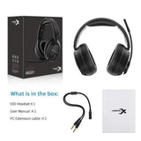 Jeecoo Stereo Gaming Headset for PS4, Xbox One S - Noise Cancelling Over Ear Headphones with Microphone - LED Light Soft Earmuffs Bass Surround