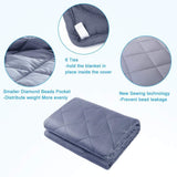 Hypnoser Weighted Blanket for Kids, Adults (3 lbs, 36"x48") | 2.0 Diamond Weight Pocket Heavy Blanket | 100% Soft Material with Glass Beads