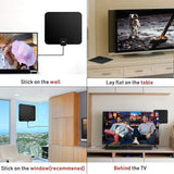 Amplified HD Digital TV Antenna,Skywire TV Antenna 80 Miles Range, Support 4K 1080P, All Older TV's