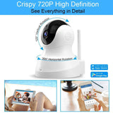 TENVIS Security Camera- Wireless Camera, IP Camera with Night Vision/ Two-way Audio, 2.4Ghz Wifi Indoor Home Dome Camera for Pet Baby,Remote Monitor