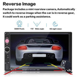 TDYJWELL 7 inch Double Din Touch Screen Car Stereo Upgrade Latest Version MP5/4/3 Player FM Radio Video Support Backup Rear-View Camera Mirror Link