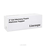 Linenspa 2 Inch Gel Infused Memory Foam Mattress Topper, Twin, Twin