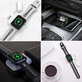 STOON for Apple Watch Wireless Charger, Portable Magnetic Charger Stand with Switch and Power Indicator for Travel Outdoor, 1000mAh Power Bank