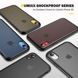 Humixx Shockproof Series iPhone XR case,[Military Grade Drop Tested] [Upgrading Materials] Translucent Matte Case
