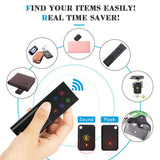 Key Finder, AOJI Mini Item Tracker Wireless RF Locator, 80dB Sound Beep, 100ft Work Range, Red Indicator, 2 Extra Batteries