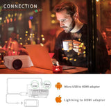 VANKYO LEISURE 3 Mini Projector, 1080P and 170'' Display Supported, 2400 Lux Portable Movie Projector