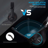 Gaming Headset for Xbox One, PS4, PC, Controller, ARKARTECH Noise Cancelling Over Ear Headphones with Mic, Bass Surround Soft Memory Earmuffs