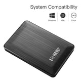 2.5" 120GB Ultra Slim Portable External Hard Drive USB3.0 HDD Storage Compatible for PC, Desktop, Laptop(Black)