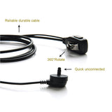 Retevis 2 Pin Acoustic Tube Headset Walkie Talkies Earpiece (10 Pack)