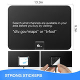 [Upgraded 2019] 1byone Digital Amplified Indoor HD TV Antenna Up to 80 Miles Range