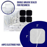 Syrtenty TENS Unit Pads 2x2 44 pcs Electrodes
