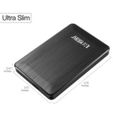 2.5" 120GB Ultra Slim Portable External Hard Drive USB3.0 HDD Storage Compatible for PC, Desktop, Laptop(Black)