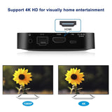Fanless Mini PC,Intel x5-Z8350 HD Graphics Mini Computer,Windows 10 64-bit,DDR3L 2GB/32GB eMMC/4K/2.4G/5G WiFi/BT 4.2