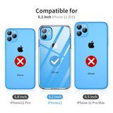 iPhone 11 Case Clear 6.1 inch FLOVEME Ultra Slim HD Transparent Shockproof Protective Cases Hard PC Back Cover