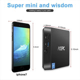 Mini PC,Intel Atom Z8350 Windows 10 Pro Mini Computer 4GB DDR 64GB eMMC,Support 4K HD,HDMI+VGA Output,2.4G/5G WiFi AC,2.5 inch SSD,Bluetooth