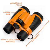 Outdoor Exploration Kit, Children’s Toy Binoculars, Flashlight, Compass, Whistle, Magnifying Glass, Backpack. Great Kids Gift Set for Camping, Hiking