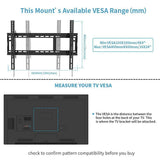 Everstone Tilt TV Wall Mount Bracket for Most 32-80 Inch LED,LCD,OLED,Plasma Flat Screen,Curved TVs