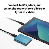 Samsung T5 Portable SSD - 2TB - USB 3.1 External SSD (MU-PA2T0B/AM), Black