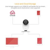 YI 2pcs Home Camera, 720p Wireless IP Security Surveillance System with Free Motion Alerts Cloud 6-Seconds Clips, Night Vision, Baby Monitor