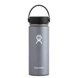 Hydro Flask 18 oz Water Bottle - Stainless Steel & Vacuum Insulated - Wide Mouth with Leak Proof Flex Cap