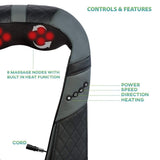Massagers for Neck and Back with Heat - Deep Tissue 3D Kneading Pillow, Electric Shiatsu Back Neck and Shoulder Massage Relieve Muscle Pain