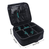 Relavel Travel Makeup Train Case Makeup Cosmetic Case Organizer Portable Artist Storage Bag with Adjustable Dividers